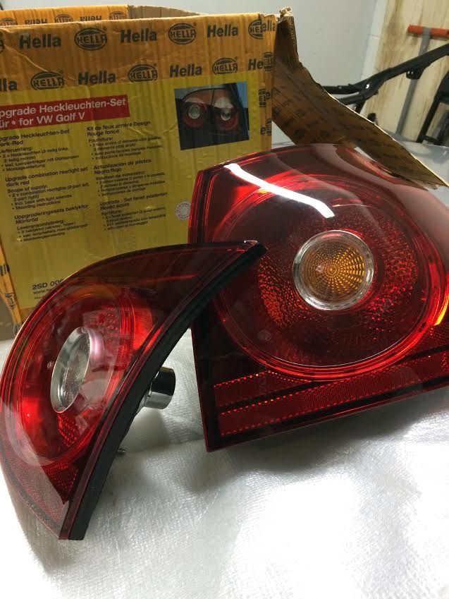 MKV GTI/Golf/R32 Hella OEM European cherry tinted tail lights VW