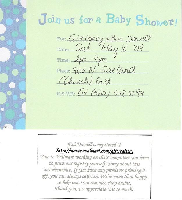 baby shower invitation idea