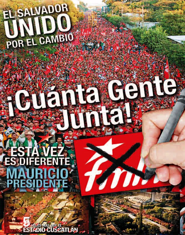 Más de 300 mil personas asistieron al cierre de campaña del FMLN