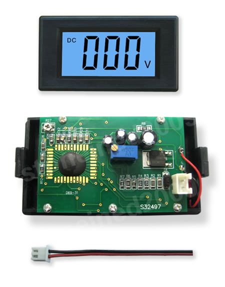 LCD Volt Meter DC 7.5-20V Doesn't Require Power New