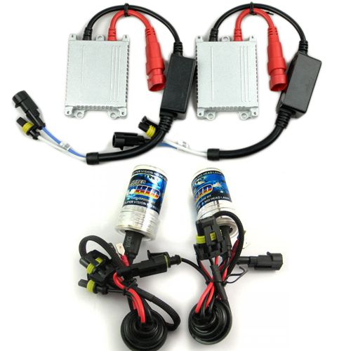 55W AC HID Xenon Kit Sliver Slim Ballast H1 6000K Headlight Replacement Bulbs - Picture 1 of 1