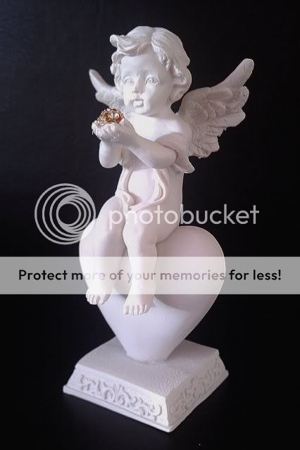 set of 3 angel cherub ornaments statue home or garden figurines