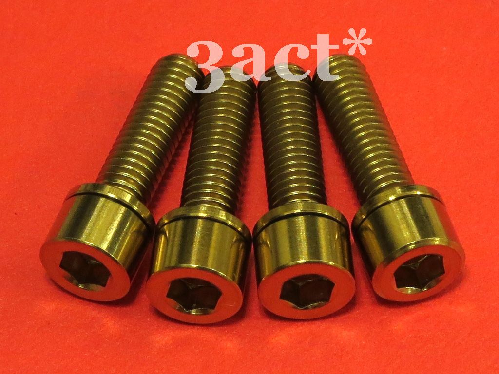 Ti Bolt w// Ti Spacer fit FSA Thomson RaceFace Stem New 4pcs M5x18mm Titanium