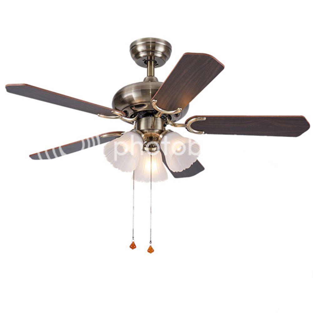Glf 48 Ceiling Fan With Light 5 Blades Reversible Remote Control
