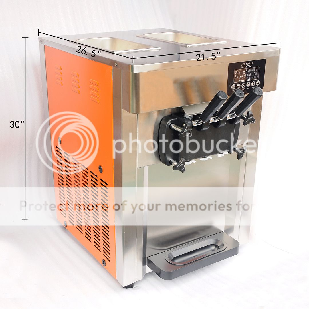 NZL 110V Commercial Auto Frozen Soft Ice Cream Cone Maker Machine 3