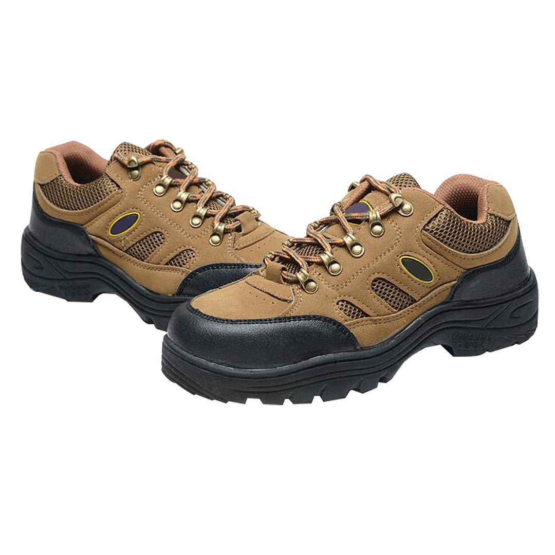 breathable steel toe leather safety shoes
