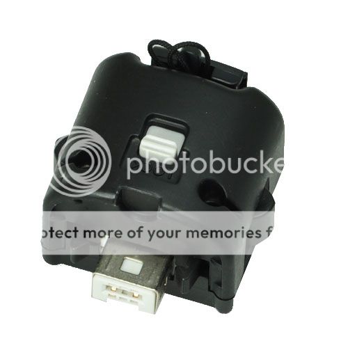 New Brand Popular Black For Wii Remote Motion Plug Accelerator Game 